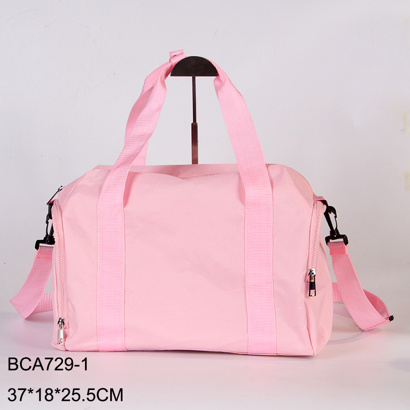 Pink Sports Duffle Bag For Women