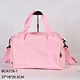 pink duffle bag